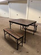 Bardani Ravenna Picknickset - Campingtafel 93x82cm, Ophalen, Aluminium, Zo goed als nieuw, Inklapbaar