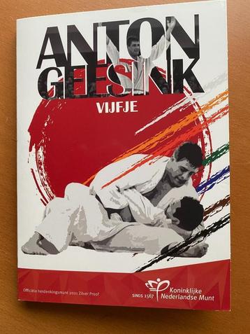 Anton Geesink Vijfje - 2021 - 5 Euro zilver proof beschikbaar voor biedingen