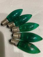 5 Groen  Gekleurde Losse Lampjes Kersverlichting 14V 3 Watt, Ophalen of Verzenden, Zo goed als nieuw