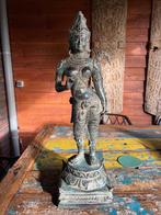 Dewi Sri de godin van rijst Shri lakshmi brons 55 cm boeddha, Huis en Inrichting, Woonaccessoires | Boeddhabeelden, Verburgt Vintage