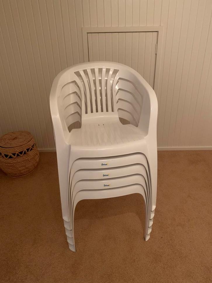 Camping Spullen: Stoelen, Tafel, etc., Tuin en Terras, Tuinstoelen, Gebruikt, Kunststof, Inklapbaar, Stapelbaar, Verstelbaar, Ophalen of Verzenden