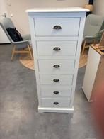 Witte ladekast met 6 lades, Ophalen, Minder dan 50 cm, Gebruikt, Met lade(s)