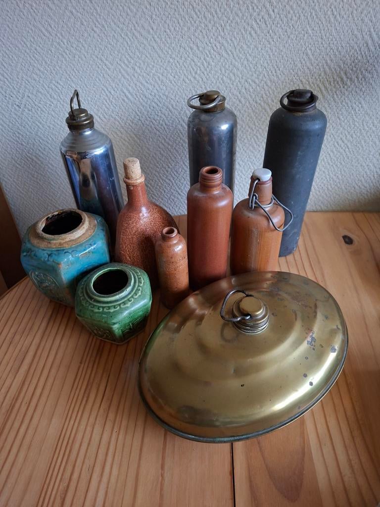 Kruiken ed., Ophalen of Verzenden, Overige kleuren, Glas, Minder dan 50 cm