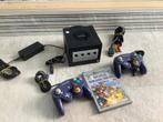 Zwarte GameCube met controllers, Ophalen of Verzenden, Gebruikt, Met 2 controllers