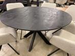 LEEGVERKOOP CHEFMEUBEL RONDE TAFEL FACET 279 EURO VOORRAAD !, Ophalen, Zwart, Nieuw, Modern