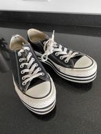 CONVERSE ALL STARS PLATEAU ZWART, Zwart, Ophalen of Verzenden, Sneakers of Gympen, Converse All Stars