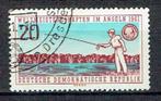 DDR 1961 WK Hengelsport sportvissen, Postzegels en Munten, Ophalen of Verzenden, DDR, Gestempeld