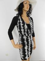 Snob als nieuw print jurk top zwart grijs stijlvol S 36, Kleding | Dames, Zo goed als nieuw, Maat 36 (S), Zwart, Verzenden