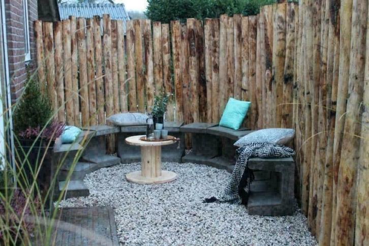 U-elementen Blok Grijs 20% Korting, Optie: Corten, antraciet, Tuin en Terras, Tegels en Klinkers, Nieuw, Overige typen, Beton