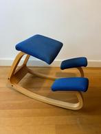 Stokke Balans kniestoel, Ophalen, Hout, Blauw, Zo goed als nieuw