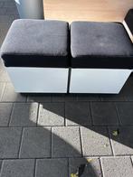 3x2 Poef / Hocker / Zitkubus – Zwart – Stevig & Comfortabel, Ophalen, Hout, Vierkant, Minder dan 50 cm