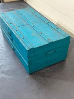 Vintage blauwe kist, Ophalen, Gebruikt, 100 tot 150 cm, 50 tot 75 cm