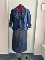 Cocktailjurk met jasje, Maat 38/40 (M), Blauw, Ophalen of Verzenden, Zo goed als nieuw
