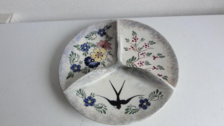 Hapjesbord, serveerbord Zwabo Tiko Gouda antiek, Antiek en Kunst, Antiek | Schalen, Ophalen of Verzenden
