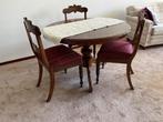 Tafel en 6 stoelen, Huis en Inrichting, Tafels | Eettafels, Ophalen, Gebruikt, Rond, Vijf personen of meer
