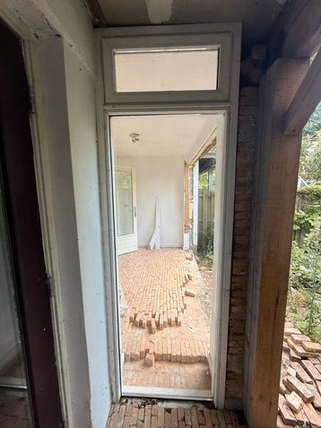 Kozijn met glas raam hardhout wit HR++ 250 x 82,5 beschikbaar voor biedingen