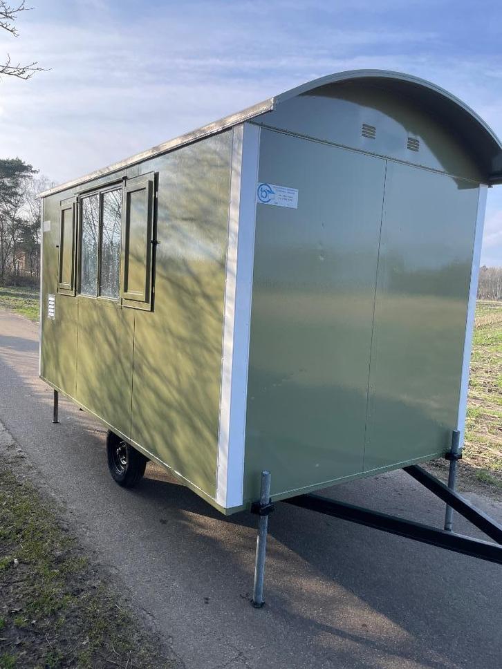 Zeer nette Bohmer Schaftwagen,Pipowagen,schaftkeet,B&B,keet, Doe-het-zelf en Verbouw, Bouwketen en Schaftketen, Gebruikt, Ophalen