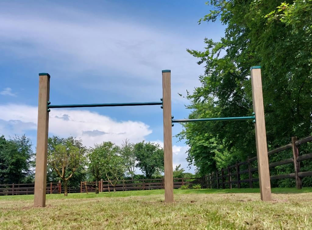 DUIKELREK DUBBEL kukelrek rekstok trapeze duikelstang, Ophalen, Nieuw, Overige typen