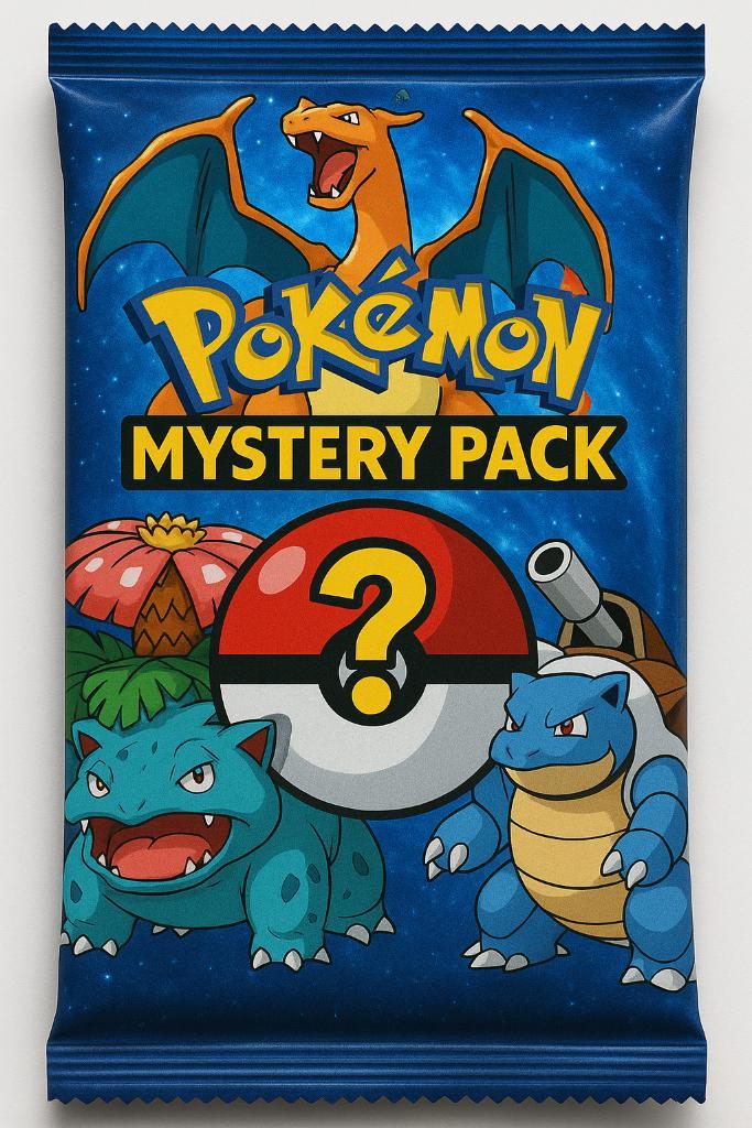 Pokemon Mystery Pack (4 Booster Pack + 1 Rare Pack), Hobby en Vrije tijd, Verzamelkaartspellen | Pokémon, Nieuw, Booster, Foil