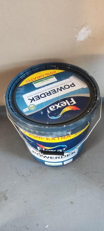 5L Flexa Powerdek muurverf RAL 9010 beschikbaar voor biedingen