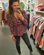 Resume top zwart/roze met pofmouw maat S/36, Nieuw, Ophalen of Verzenden, Korte mouw, Roze