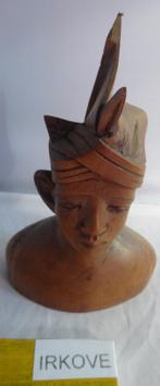 BUSTE VAN EEN KNAPPE MAN * Javaans? *, Antiek en Kunst, Kunst | Beelden en Houtsnijwerken, Verzenden