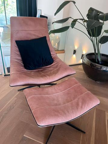 Cognac leren Bodilson fauteuil beschikbaar voor biedingen