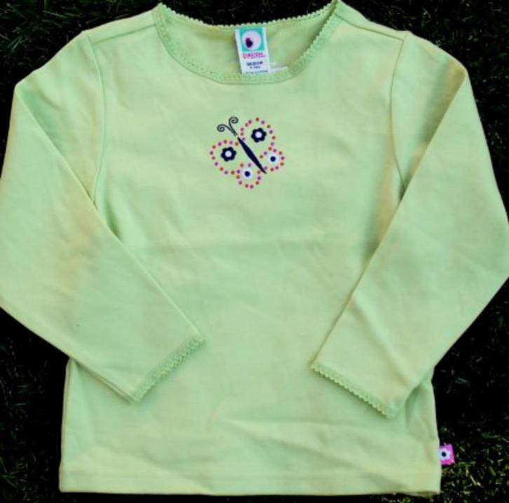 Maat 104 SALE Groene Gymboree Butterfly longsleeve *NIEUW* a, Kinderen en Baby's, Kinderkleding | Maat 104, Nieuw, Meisje, Shirt of Longsleeve
