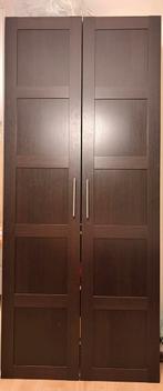 2 IKEA Bergsbo deuren donkerbruin, Ophalen, Overige materialen, Gebruikt, 200 cm of meer
