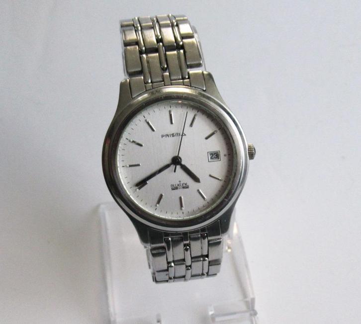Prisma Blueline heren quartz horloge met kalender., Sieraden, Tassen en Uiterlijk, Horloges | Heren, Ophalen of Verzenden