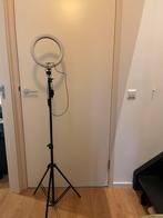 Ringlamp op statief, Audio, Tv en Foto, Fotografie | Fotostudio en Toebehoren, Ophalen of Verzenden, Zo goed als nieuw