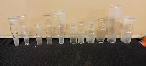 Diverse laboratorium slijpstuk verlopen (11x)  te koop., Hobby en Vrije tijd, Overige Hobby en Vrije tijd, Zo goed als nieuw, Ophalen of Verzenden