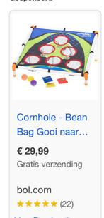 Bag toss cornhole set nu maar 15 euro nieuw en opgeopend, Ophalen of Verzenden, Zo goed als nieuw