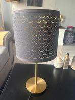 Zwarte lamp met gouden binnenkant, Ophalen, Zo goed als nieuw, Kunststof, Minder dan 100 cm