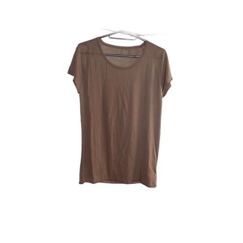 Luxe T-shirt Kasjmier, bruin maat M L XL (nr 20 t/m 24), Kleding | Dames, T-shirts, Nieuw, Maat 38/40 (M), Bruin, Korte mouw, Ophalen of Verzenden