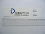sticker oud VAN DELFT Drunen kassenbouw kas bouw loodgieter, Verzamelen, Verzenden, Zo goed als nieuw, Bedrijf of Vereniging