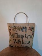 Vintage / retro geborduurde handtas, Ophalen of Verzenden, Gebruikt, Minder dan 35 cm