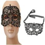 zwart venetiaans masker(h), Verzenden, Nieuw, Carnaval, Accessoires