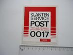 sticker POST PTT oud vintage klantenservice brievenbus, Verzenden