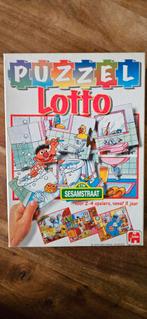 puzzel lotto sesamstraat, Ophalen of Verzenden, Meer dan 50 stukjes, Gebruikt