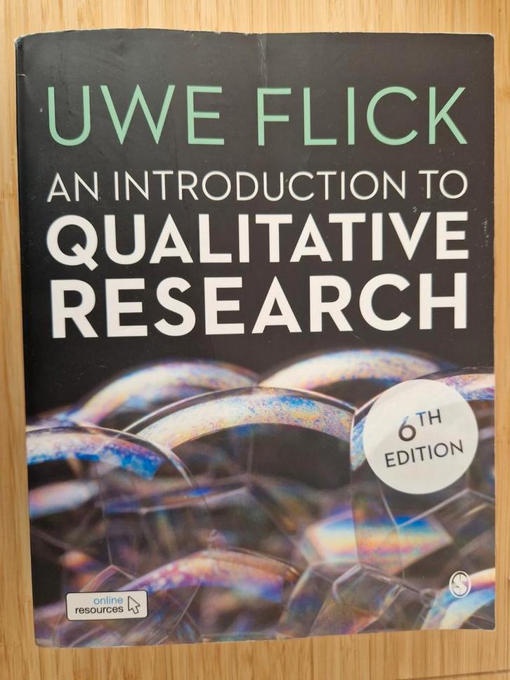 Inleiding tot Kwalitatief Onderzoek - Uwe Flick, Boeken, Studieboeken en Cursussen, Zo goed als nieuw, HBO, Gamma, Ophalen of Verzenden