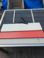 Vintage wandrek met 3 legplanken 1 meter hoog.(geen Tomado), Huis en Inrichting, Woonaccessoires | Wandplanken en Boekenplanken