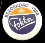 Fokker Bezoekdag 1984 button, Verzenden, Nieuw, Transport, Speldje of Pin