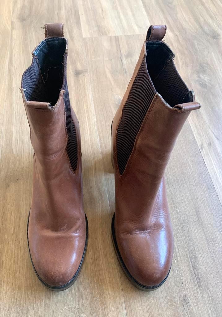 Manfield cognac kleurige laarzen maat 41, Kleding | Dames, Schoenen, Nieuw, Lage of Enkellaarzen, Bruin, Ophalen of Verzenden