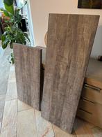 Twee massief houten werkbladen - ongebruikt, Ophalen, Bruin, Nieuw, 50 tot 100 cm