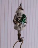 Oude kerstman met kerstboom op clip antiek ornament kerstbal, Diversen, Kerst, Ophalen of Verzenden, Zo goed als nieuw
