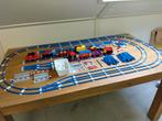 Partij Lego treinen met blauwe rails, 4.5 volt trein, Ophalen of Verzenden, Gebruikt, Complete set, Lego