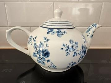 Laura Ashley Theepot - Blauw Bloemmotief beschikbaar voor biedingen