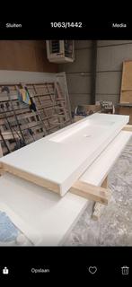 Solid Surface Wastafelblad, Ophalen, Overige typen, Nieuw, 50 tot 100 cm