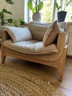 WOODNEST Prachtige stoel/ loungestoel/ fauteuil/ loveseat, Huis en Inrichting, Minder dan 150 cm, Leer, Eenpersoons, Zo goed als nieuw